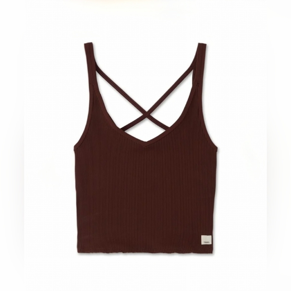 VUORI Ribbed Crop Tank - Picture 1 of 7